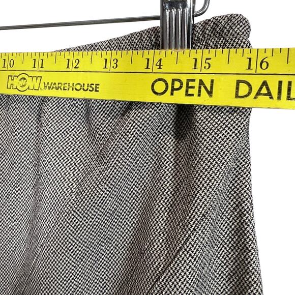 Kathie Lee Collection VTG 2 Piece Skirt Set Buttoned Blouse Size XL houndstooth - Picture 7 of 10